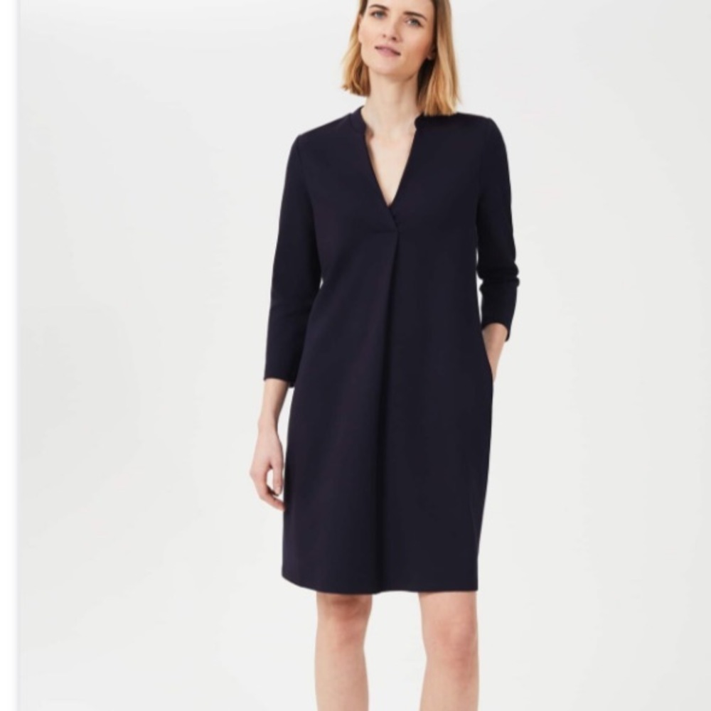 NWT Hobbs London Blue Agnes Ponte Dress Size 6